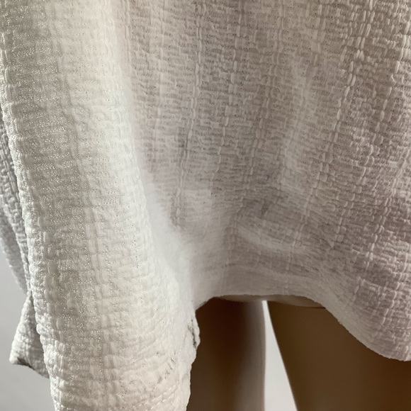 Frye Shirt Women Size XL White Short Sleeve Blouse Top Shirt Casual Top READ - Picture 3 of 14